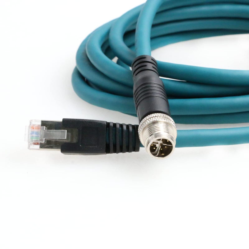 SZRMCC M12 8 Pin X-Coded Ethernet Cable RJ45 Cat7e for Cognex in-Sight 2000 8000 8200 8400 Vision Sensors DataMan 260 Reader Basler Blaze GigE Vision Cameras-9.8ft - Image 2